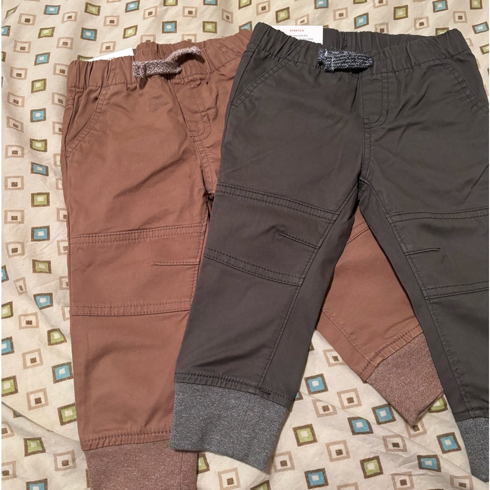 18 months set of Cat & Jack joggers. NWT.